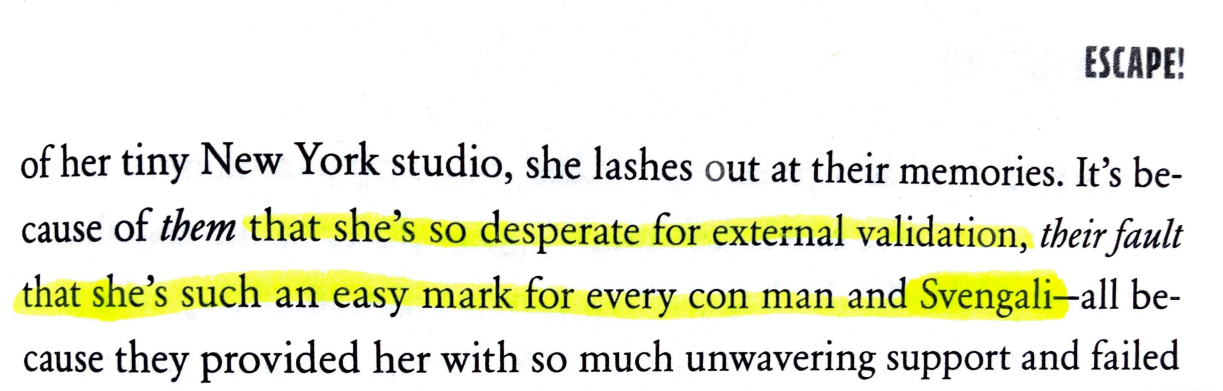 Escape! page 259 excerpt